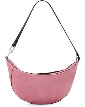 AllSaints Mini Leather Luna Shoulder Bag - Pink