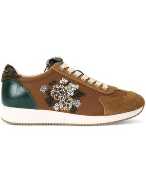 Kurt Geiger Embellished Islington Pump Trainers - Brown