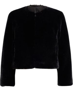 AllSaints Faux Fur Florence Jacket - Black