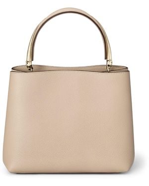 Cartier Leather Panthère De Double Top-Handle Bag - Natural