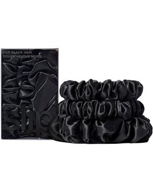 Slip Silk Back To Basics Scrunchies - Black