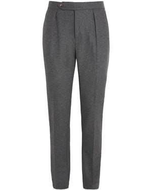 Polo Ralph Lauren Wool-Blend Flannel Pants - Gray