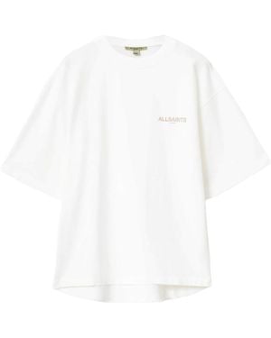 AllSaints Organic Cotton Tempus Amelie T-Shirt - White
