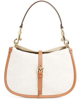 Etro Small Canvas Pony Cross-Body Bag - White