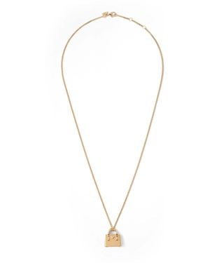 Prada Galleria Bag Pendant Necklace - Metallic