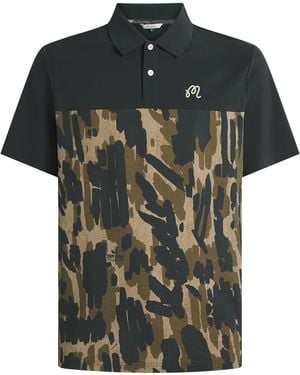 Malbon Tour Divot Camo Polo Shirt - Green
