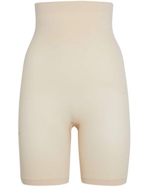 Skims Seamless Sculpt Mid-Thigh Shorts - Natural