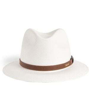 Borsalino Straw Country Panama Hat - White