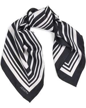 JOSEPH Silk Kenza Scarf - Blue