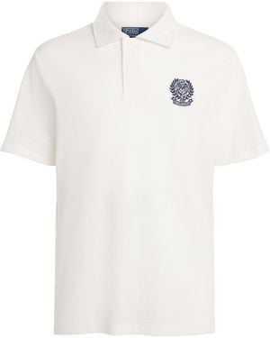 Polo Ralph Lauren X Wimbledon Cotton Mesh Polo Shirt - White