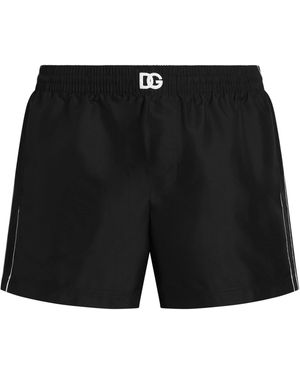 Dolce & Gabbana Logo Swim Shorts - Black