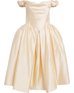 Vivienne Westwood Satin Lady Midi Dress - Natural