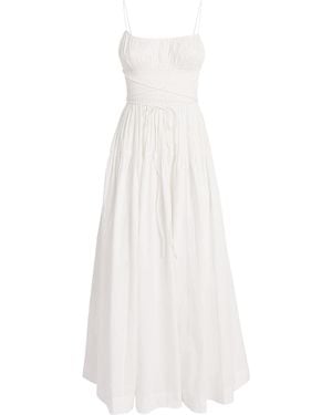 Doen Organic Cotton Safia Midi Dress - White