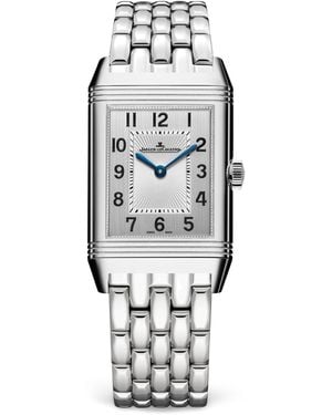 Jaeger-lecoultre Stainless Steel And Diamond Reverso Classic Duetto Watch - White