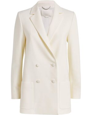 Nomadissem Wool-Blend Double-Breasted Blazer - White