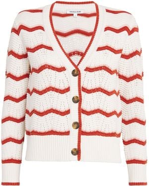 Veronica Beard Zigzag Ansonia Cardigan - Red