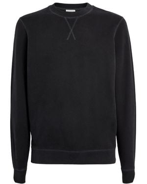 Sunspel Cotton Loopback Sweatshirt - Black