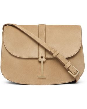 Tom Ford Large Suede Cross-Body Bag - Natural