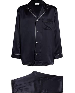 Zimmerli of Switzerland Silk Pyjama Set - Blue