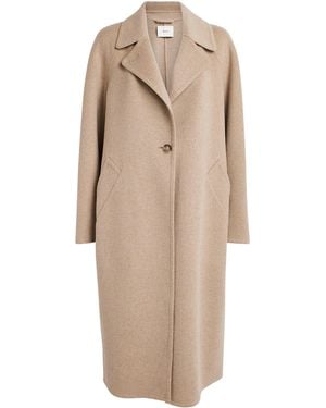 JOSEPH Wool-Cashmere Franco Coat - Natural