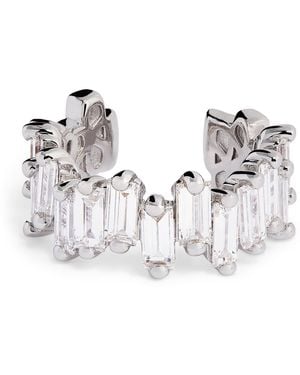 Suzanne Kalan And Diamond Golden Ear Cuff - Metallic