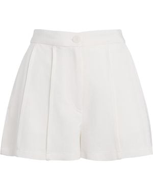 Claudie Pierlot Topstitch Tailored Shorts - White