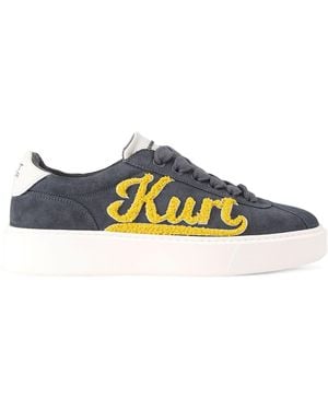 Kurt Geiger Appliqué Albion Retro Trainers - Grey