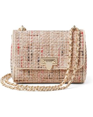 Aspinal of London Tweed Lottie Cross-Body Bag - Natural