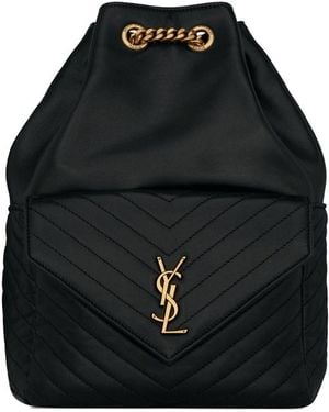 Saint Laurent Quilted Joe Backpack - Black