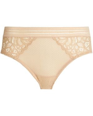 Wacoal Lace-Trim Raffine Briefs - Natural
