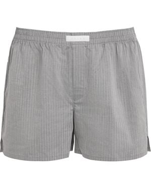 FALKE Cotton Woven Boxer Shorts - Grey