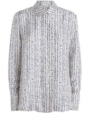 Altuzarra Silk Bluebell Print Chika Shirt - White