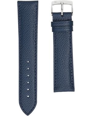 Jean Rousseau Leather Classic 3.5 Watch Strap - Blue