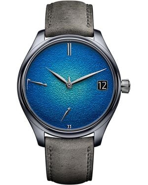 H. Moser & Cie. Tantalum Endeavour Perpetual Calendar Watch - Blue