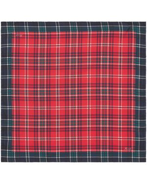 Harrods Silk Tartan Scarf - Red