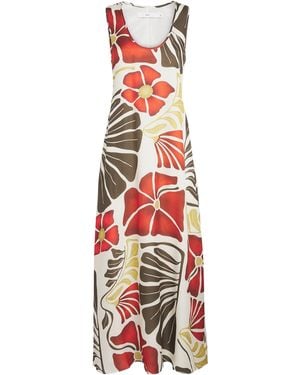 SIR. Jersey Floral Print Julietta Maxi Dress - White