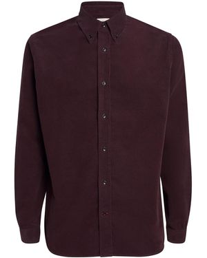 Oliver Spencer Mersey Corduroy Shirt - Purple