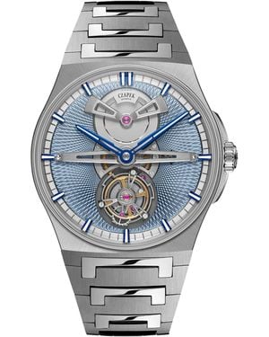 Czapek Stainless Steel Antarctique Tourbillon Watch - Gray