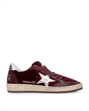 Golden Goose Suede Ball Star Sneakers - Brown