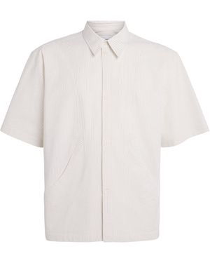 SAGE NATION Pinstripe Takeshi Shirt - White