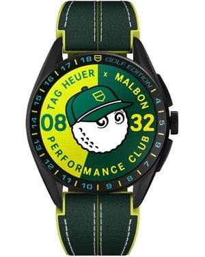 Tag Heuer X Malbon Golf Titanium Connected Calibre E4 Watch - Green