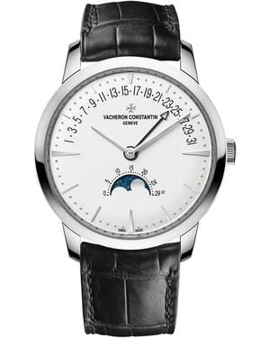 Vacheron Constantin Patrimony Moon Phase Retrograde Date Watch - Grey