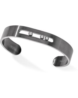 Messika Move Titanium And Diamond Cuff Bracelet - Metallic