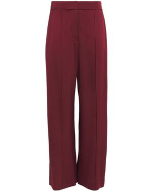 Jonathan Simkhai Satin Wide-Leg Kyra Trousers - Red