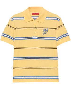MAX&Co. Cotton Embroidered Polo Shirt - Yellow