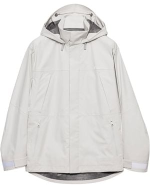 Prada Technical Fabric Hooded Jacket - Grey