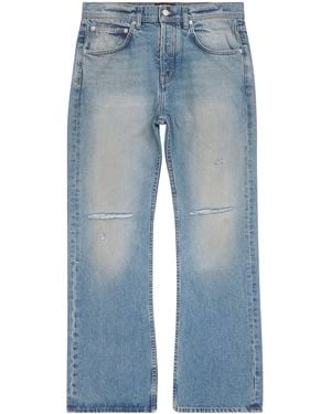 Enfants Riches Deprimes Distressed Wide-Leg Jeans - Blue