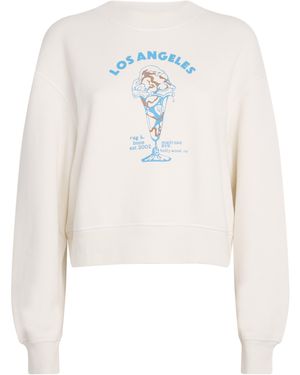 Rag & Bone Cotton-Blend Printed Sweatshirt - White