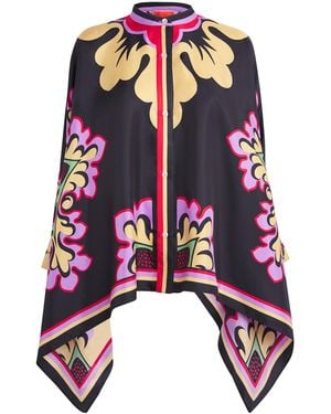 La DoubleJ Palazzo Print Foulard Shirt - Black