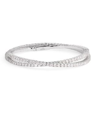 YEPREM And Diamond Y-Couture Crossover Bracelet - White